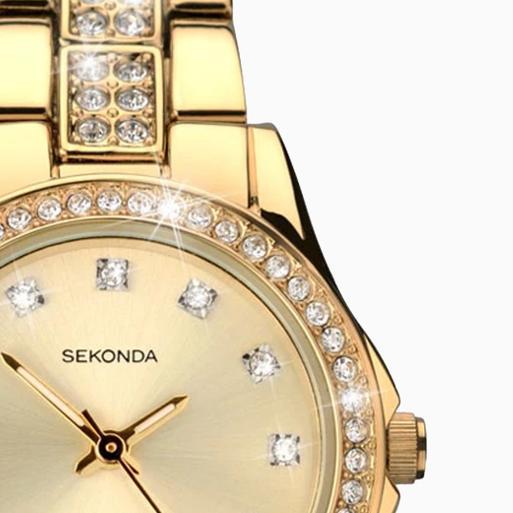 Sekonda Ladies Dress Watch 2020 Round Gold Alloy Bracelet